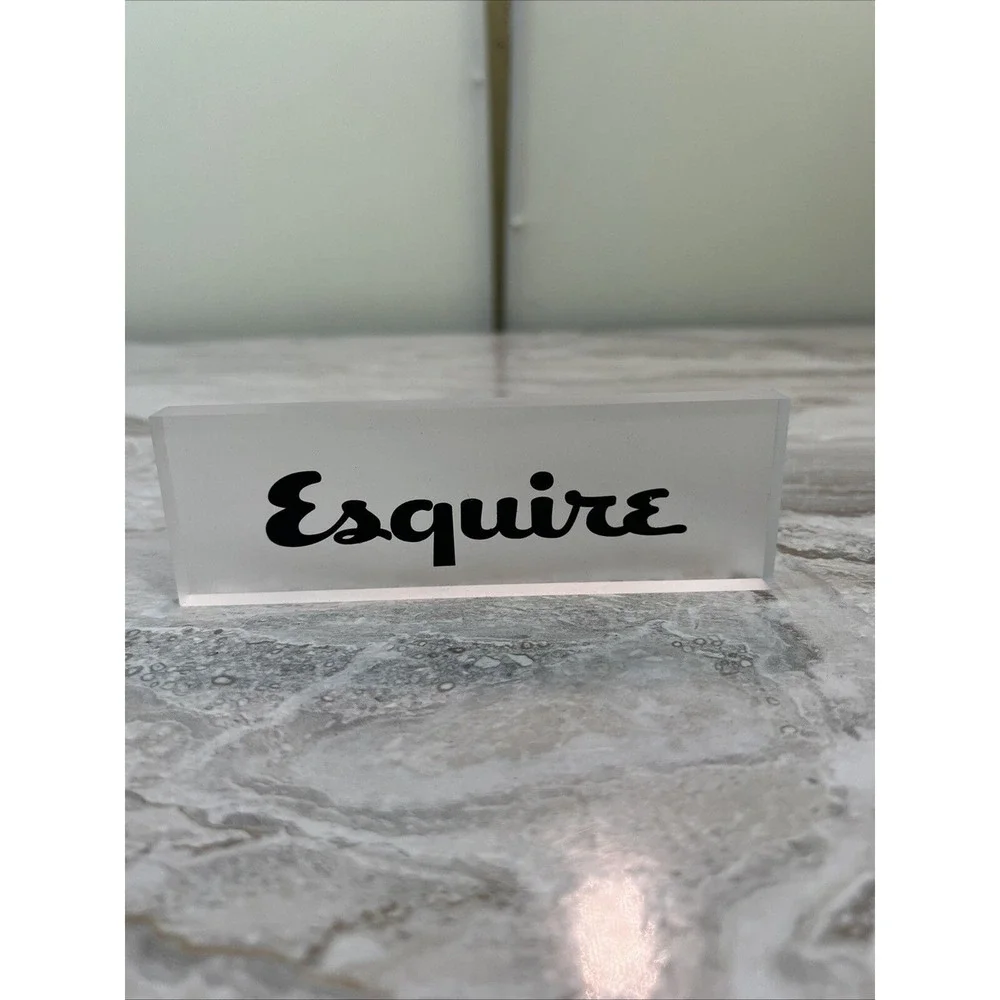 Esquire Store Display Promo Clear